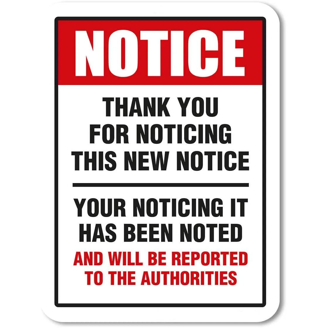 Vintage Notice Metal Tin Signs Posters Plate Wall Decor for Home Garden Bars Garage Cafe Clubs Retro Posters Plaque - Grand Goldman