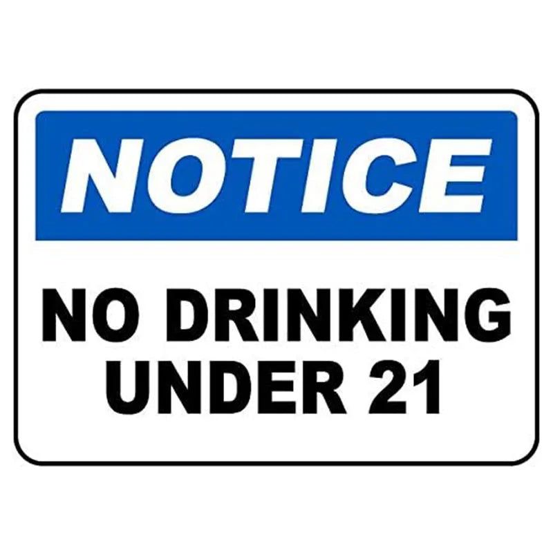 Vintage Notice Metal Tin Signs Posters Plate Wall Decor for Home Garden Bars Garage Cafe Clubs Retro Posters Plaque - Grand Goldman