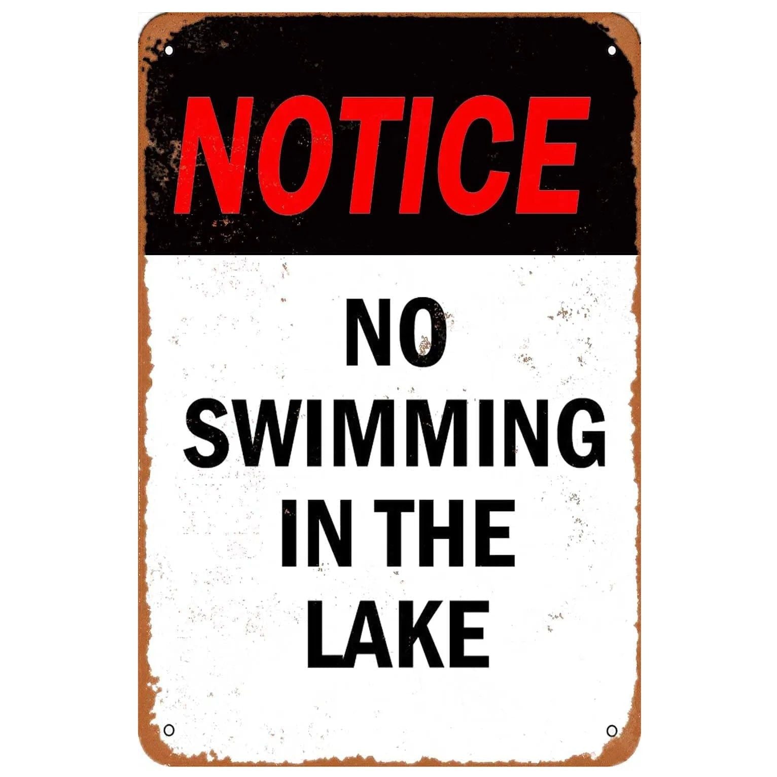 Vintage Notice Metal Tin Signs Posters Plate Wall Decor for Home Garden Bars Garage Cafe Clubs Retro Posters Plaque - Grand Goldman