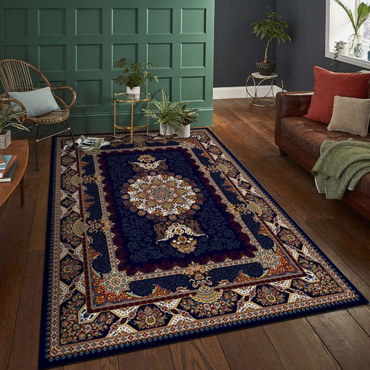 Vintage Persian Bohemian Living Room Rug Floor Mat - Grand Goldman