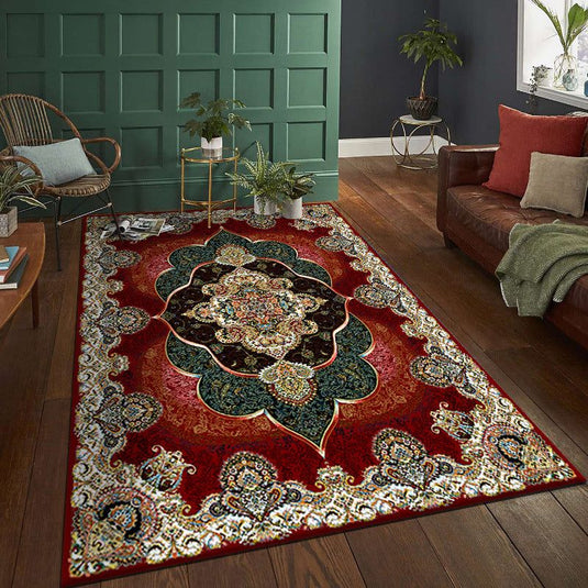 Vintage Persian Bohemian Living Room Rug Floor Mat - Grand Goldman