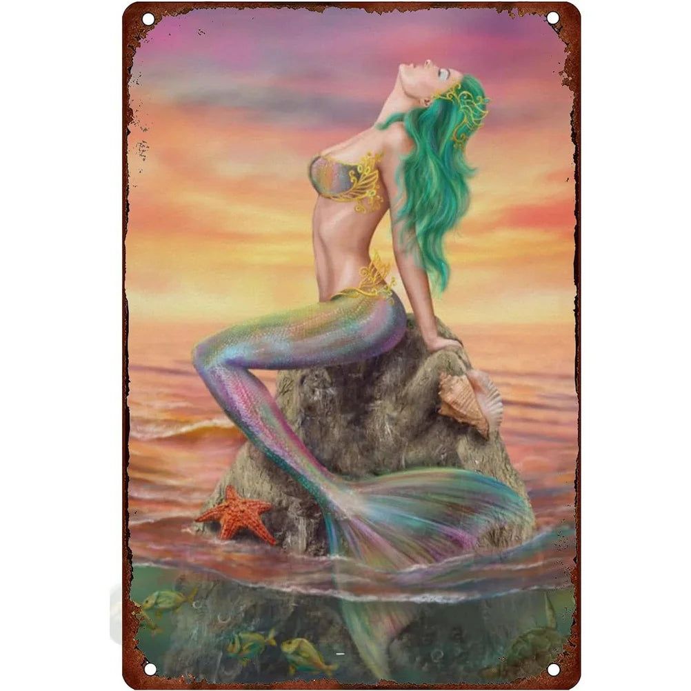 Vintage Pinup Girls Metal Tin Signs Plaque Metal Plate Retro Wall Art Posters for Man Cave Cafe Bar Pub Iron Painting Decoration - Grand Goldman