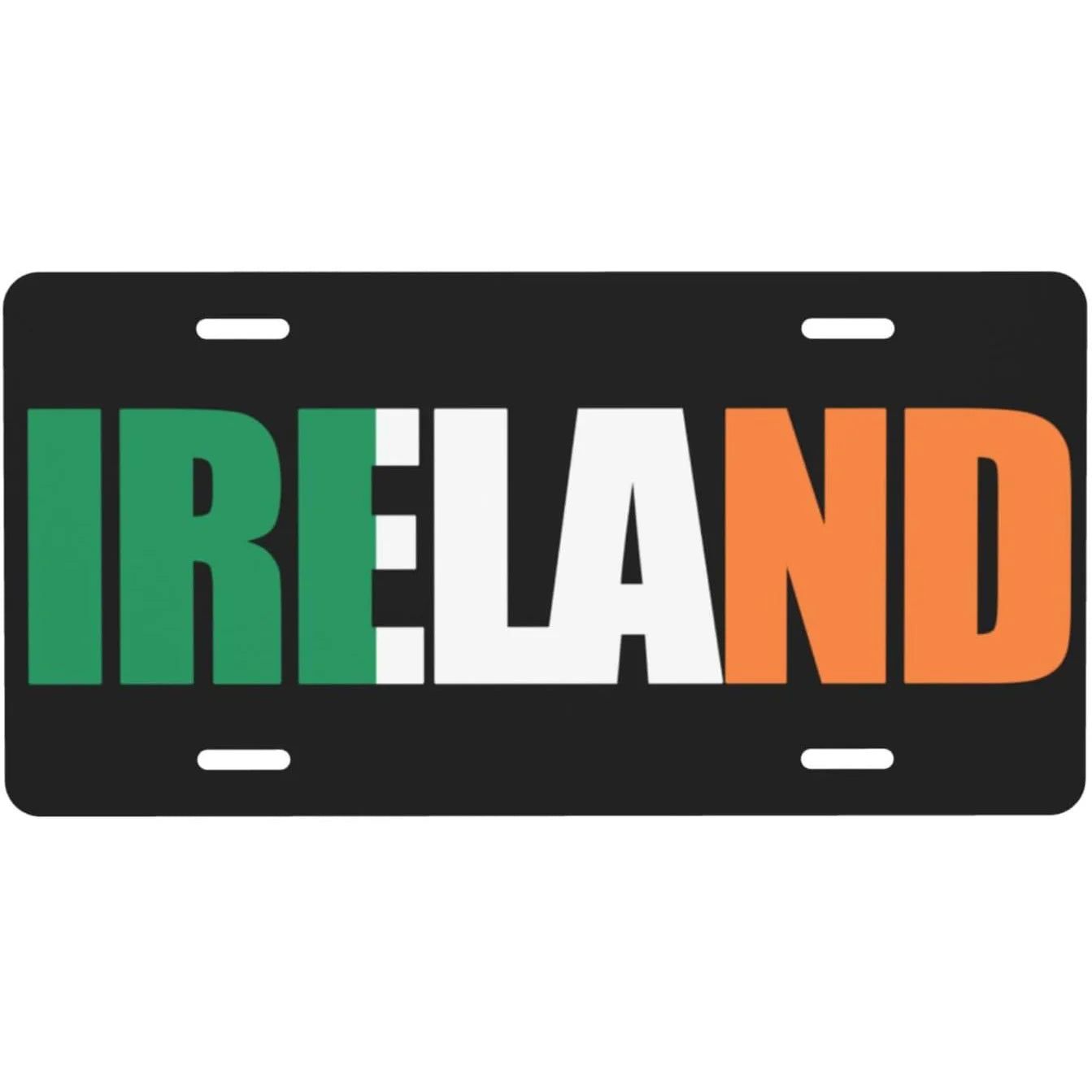 Vintage Plaque America Mexico Poland Ireland National Flags License Plates Metal Tin Signs Garage Bar Pubs Clubs Home Wall Decor - Grand Goldman