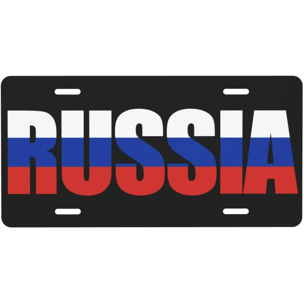 Vintage Plaque National Flags License Plate Spain Russia Netherlands Metal Tin Sign Garage Bar Pub Club Home Wall Decor 6X12Inch - Grand Goldman