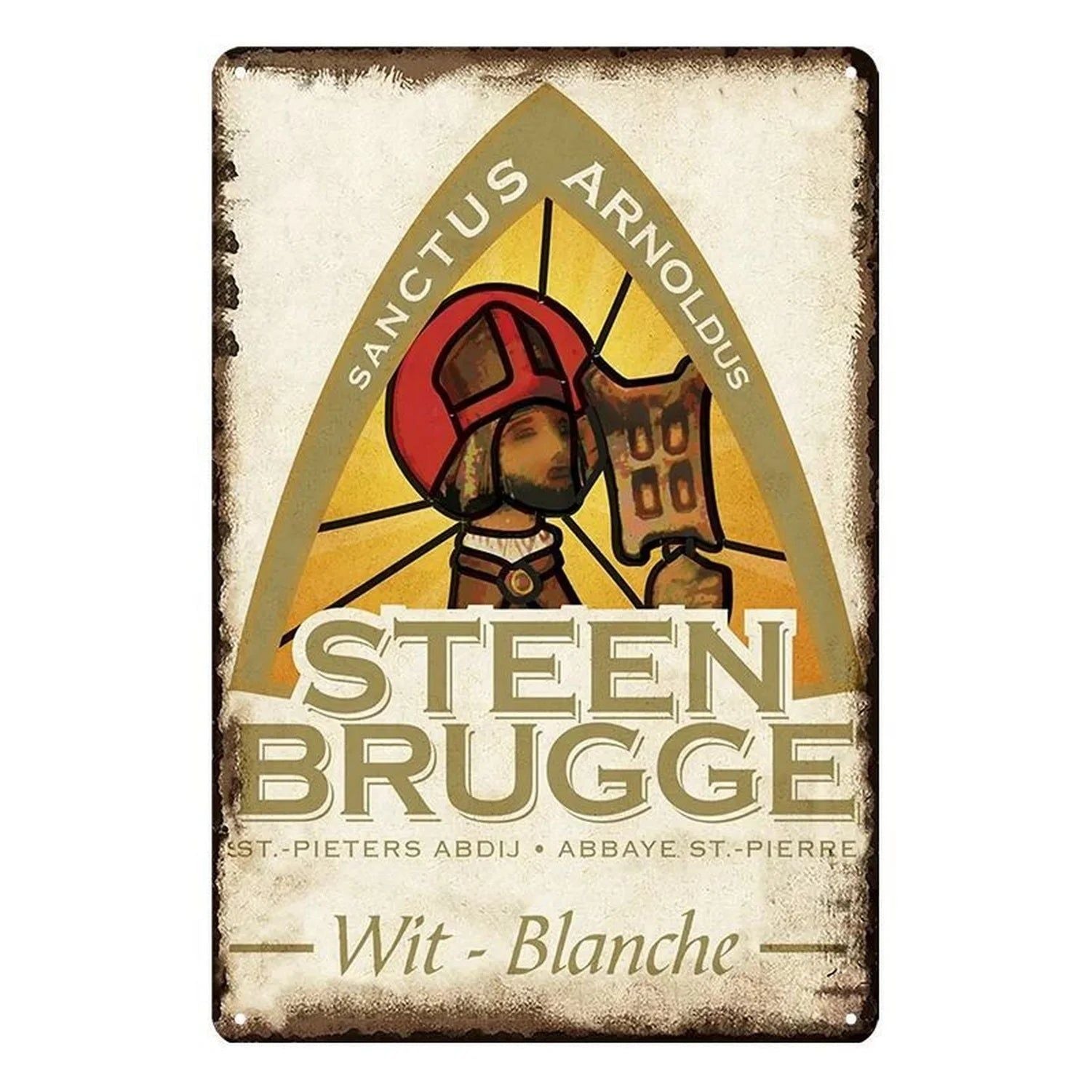 Vintage Rum Chouffe Metal Tin Signs Plaque Plate Retro Wall Art Posters for Man Cave Bar Pub Clubs Cafe Iron Painting Decoration - Grand Goldman