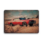 Vintage Vehicle Metal Tin Sign Plaque Retro Tin Painting Racing Car Posters Wall Art Stickers Home Bar Garage Decorative Plates - Grand Goldman