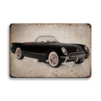 Vintage Vehicle Metal Tin Sign Plaque Retro Tin Painting Racing Car Posters Wall Art Stickers Home Bar Garage Decorative Plates - Grand Goldman