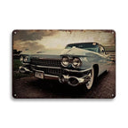 Vintage Vehicle Metal Tin Sign Plaque Retro Tin Painting Racing Car Posters Wall Art Stickers Home Bar Garage Decorative Plates - Grand Goldman