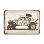 Vintage Vehicle Metal Tin Sign Plaque Retro Tin Painting Racing Car Posters Wall Art Stickers Home Bar Garage Decorative Plates - Grand Goldman