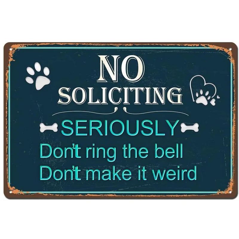 Vintage Warning Attention Notice Metal Tin Signs Posters Plate Wall Decor for Home Bars Garage Cafe Clubs Retro Poster Plaque - Grand Goldman