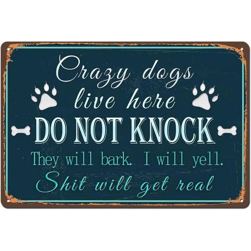 Vintage Warning Attention Notice Metal Tin Signs Posters Plate Wall Decor for Home Bars Garage Cafe Clubs Retro Poster Plaque - Grand Goldman