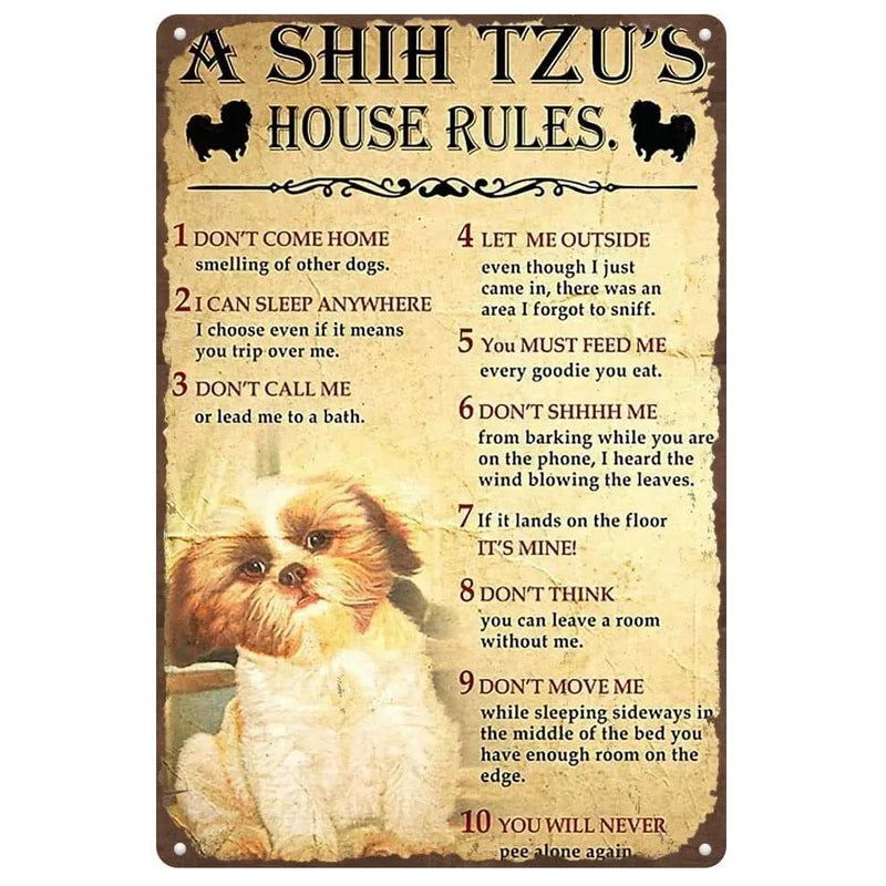 Vintage Warning Attention Notice Metal Tin Signs Posters Plate Wall Decor for Home Bars Garage Cafe Clubs Retro Poster Plaque - Grand Goldman