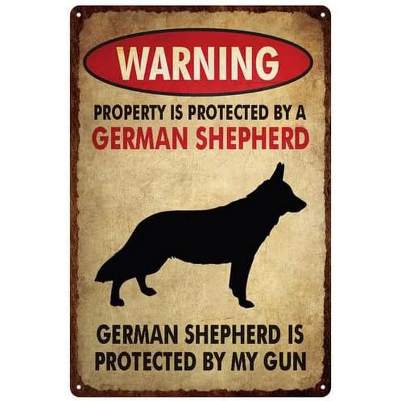 Vintage Warning Attention Notice Metal Tin Signs Posters Plate Wall Decor for Home Bars Garage Cafe Clubs Retro Poster Plaque - Grand Goldman