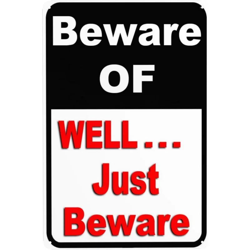 Vintage Warning Attention Notice Metal Tin Signs Posters Plate Wall Decor for Home Bars Garage Cafe Clubs Retro Poster Plaque - Grand Goldman