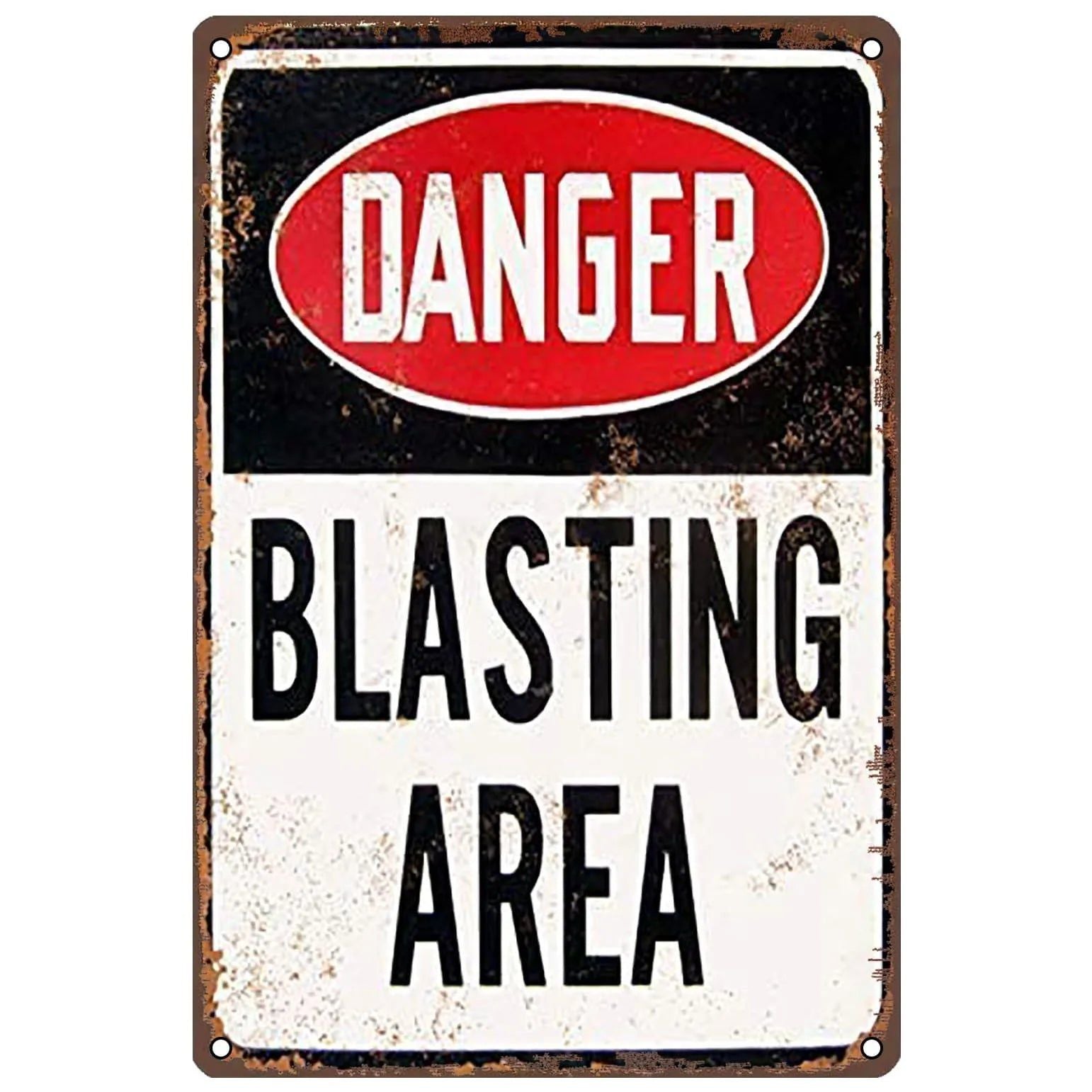 Vintage Warning Metal Tin Signs Danger Do Not Enter Wall Decor for Garage Garden Restaurant Bars Cafe Clubs Retro Posters Plaque - Grand Goldman