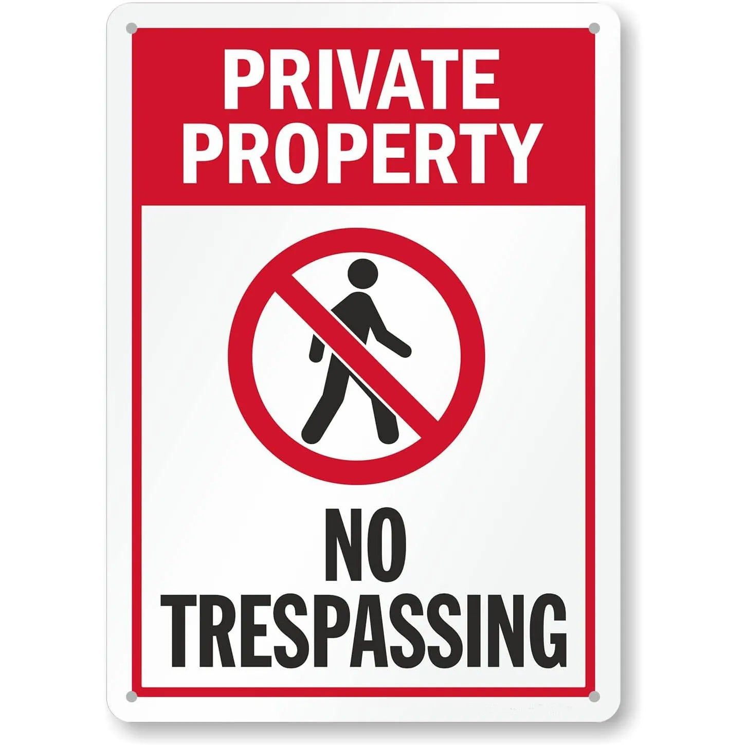 Vintage Warning Metal Tin Signs No Trespassing Posters Plate Wall Decor for Home Bars Garage Cafe Clubs Retro Poster Plaque - Grand Goldman