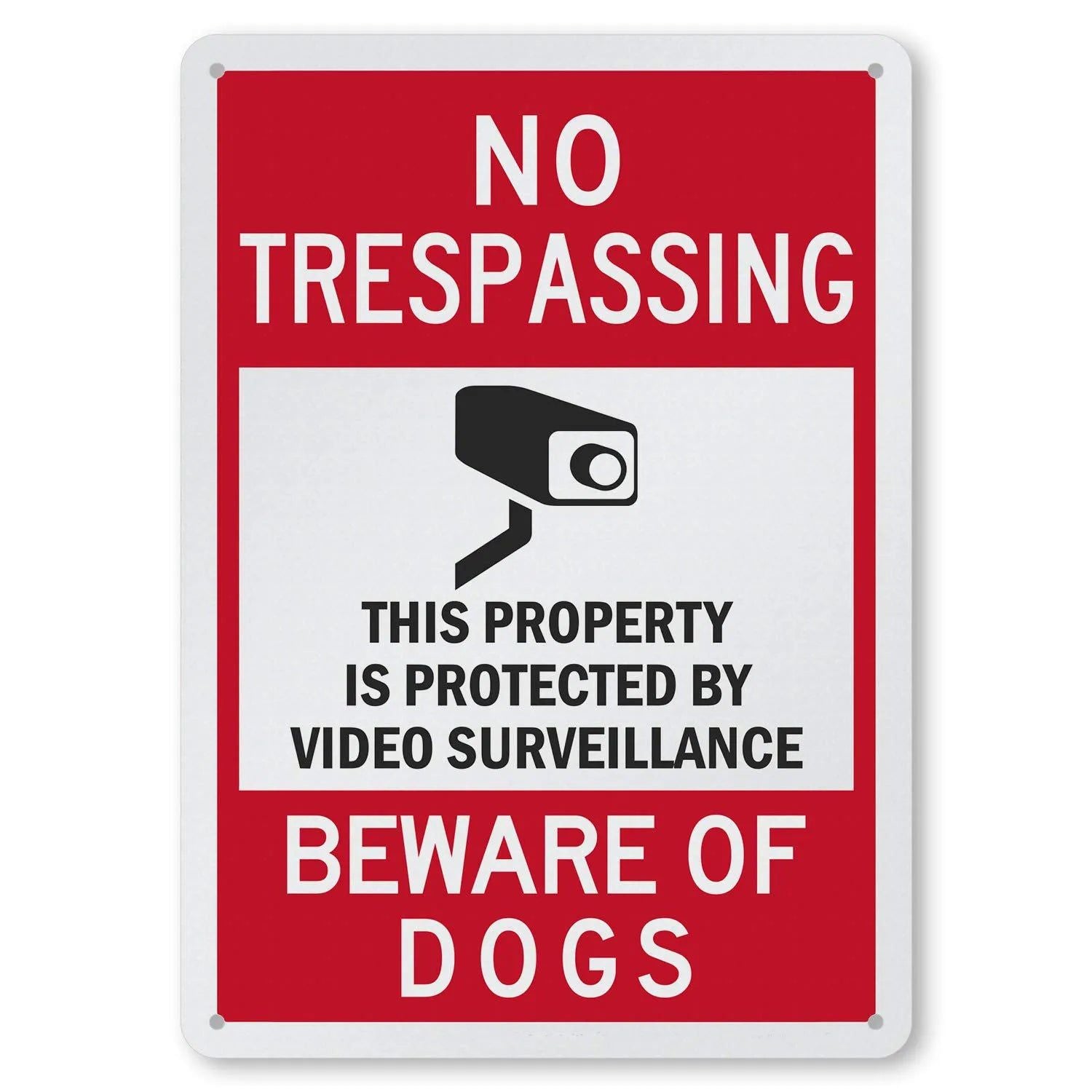 Vintage Warning Metal Tin Signs No Trespassing Posters Plate Wall Decor for Home Bars Garage Cafe Clubs Retro Poster Plaque - Grand Goldman