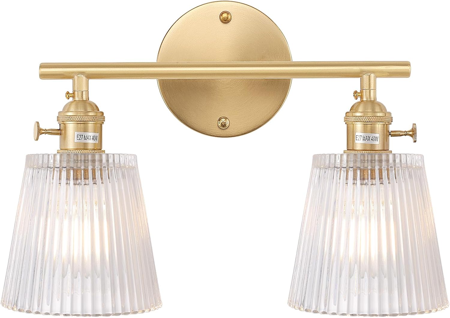 Vintage Battery Operated Wall Sconce with Green Tulip Glass Lampshade Rechargeable Battery Powered Wall Light with Remote Control for Bedside Bedroom Doorway - Grand Goldman