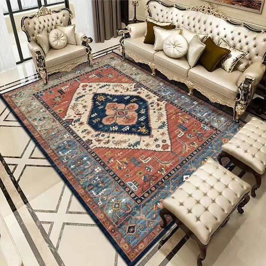 Vintage Bohemian Carpet for Living Room Rectangle Area Rugs Persian Style Rectangle Area Rugs Soft Non-Slip Bedroom Study Mats - Grand Goldman