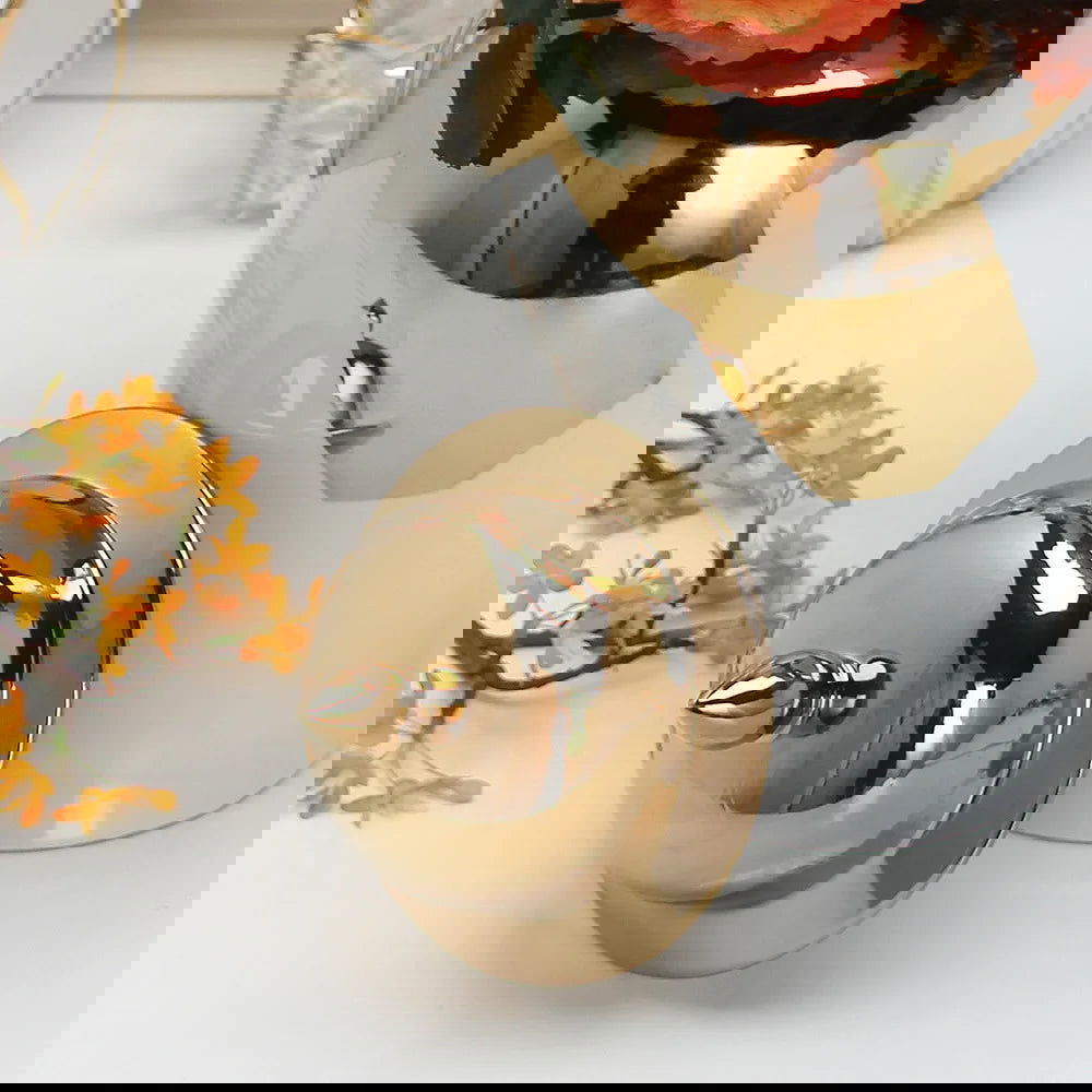 Vintage Bottle Gold Plated Ceramic General Jar Porcelain Ginger Jar Vase Handicraft Ornaments Tea Storage Tank Home Decoration - Grand Goldman