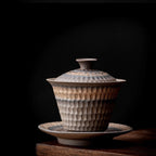 Vintage Ceramic Sancai Cup Household Kung Fu Tea Set - Grand Goldman