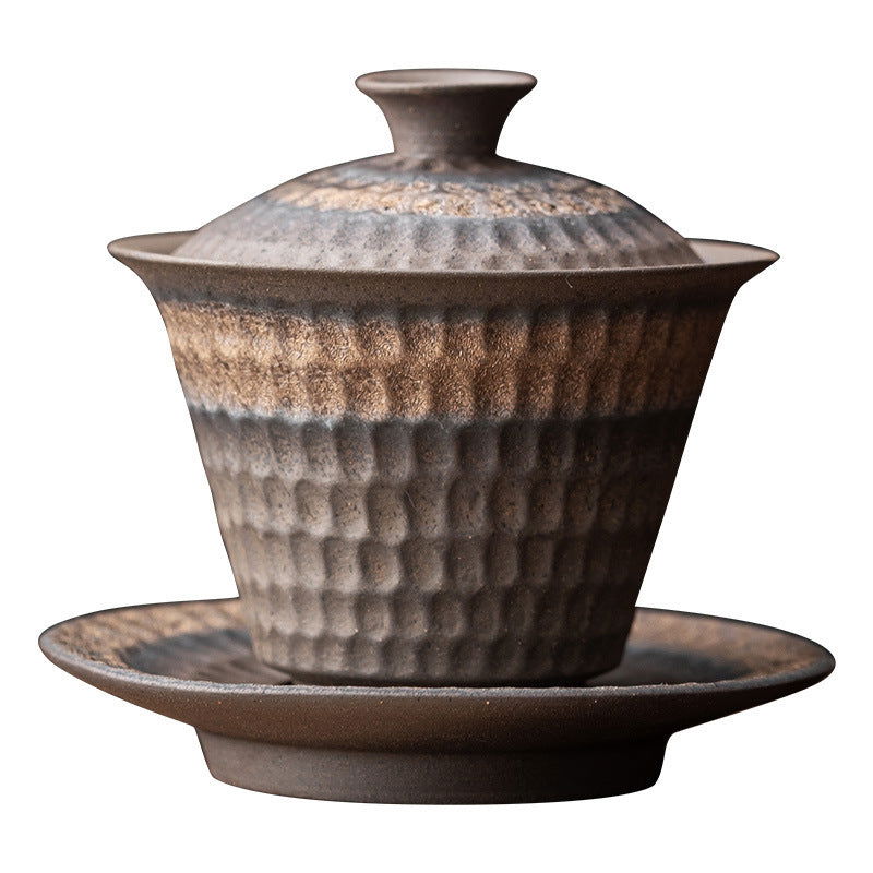 Vintage Ceramic Sancai Cup Household Kung Fu Tea Set - Grand Goldman