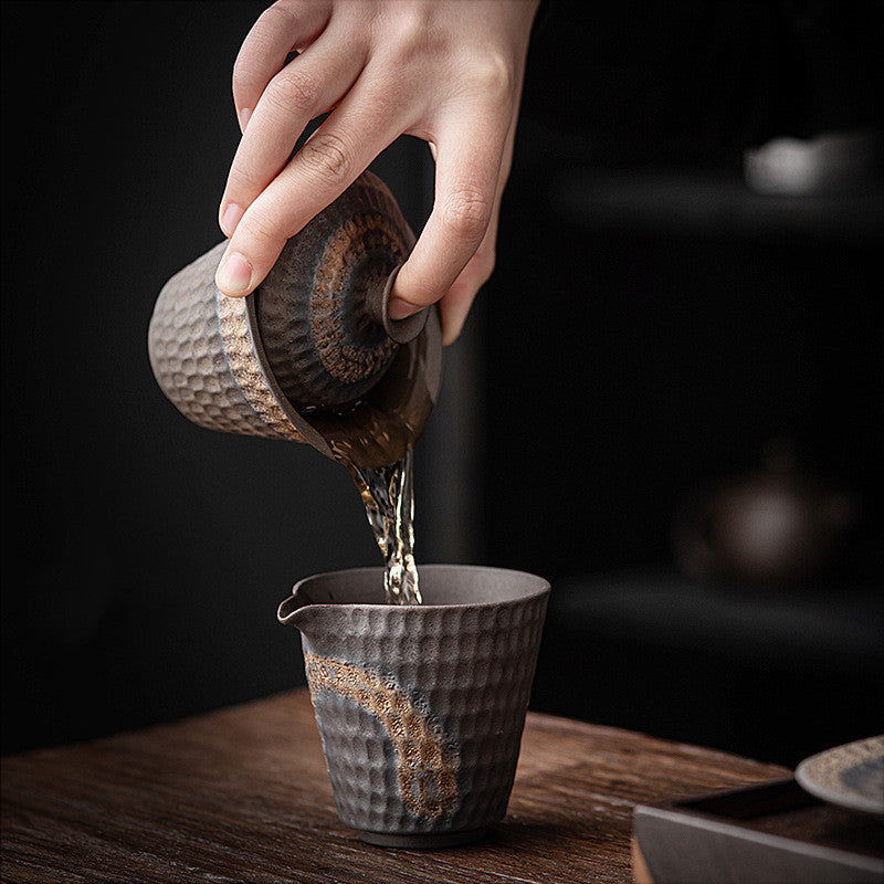 Vintage Ceramic Sancai Cup Household Kung Fu Tea Set - Grand Goldman