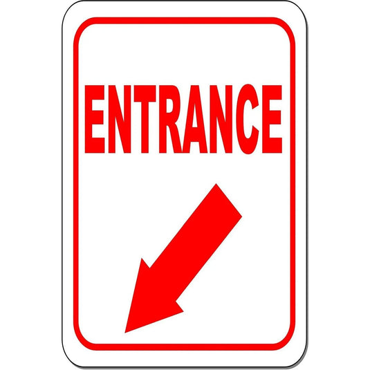 Vintage Exit Entrance Turn Arrow Metal Tin Signs Posters Plate Wall Decor for Bars Garage Cafe Clubs Pubs Retro Poster Plaque - Grand Goldman