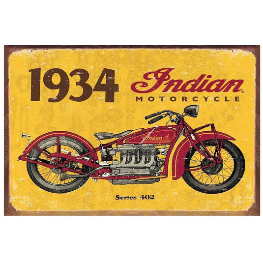 Vintage Gold Star Motorcycle Indian Metal Tin Signs Poster Plate Wall Decor for Home Bars Garage Cafe Clubs Retro Posters Plaque - Grand Goldman