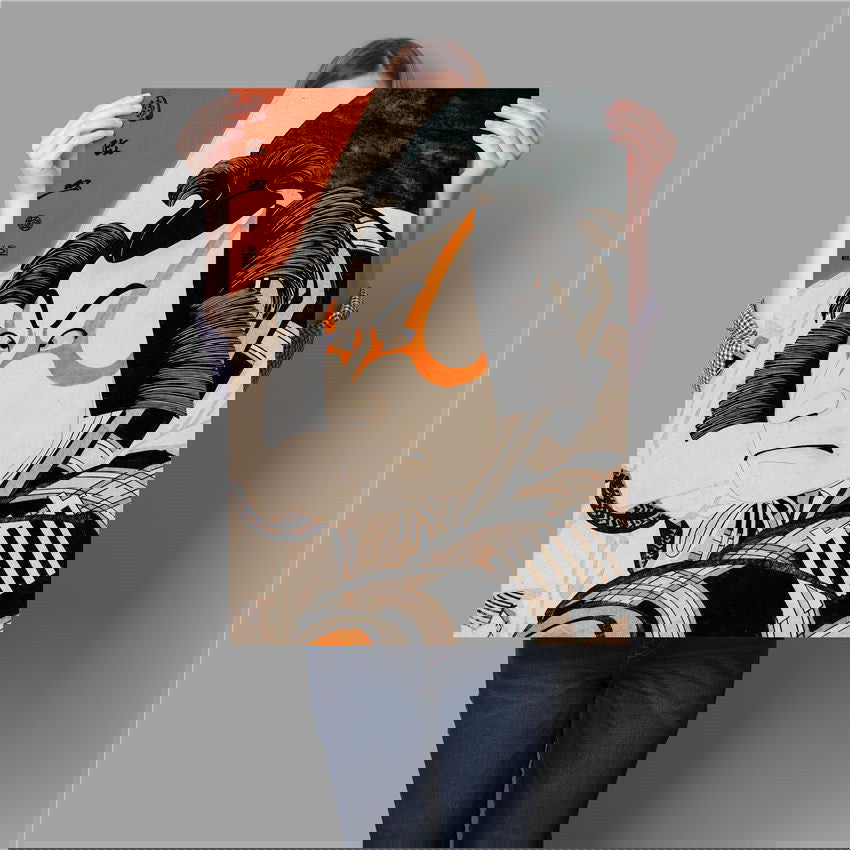 Vintage Japanese Samurai Landscape Geisha Wall Art Canvas Print Retro Frameless Poster for Living Room Decor - Grand Goldman