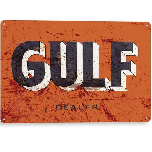 Vintage Metal Tin Signs Gulf Esso Agip Texaco Sinclair Mobile Man Cave Plate Motor Oil Garage Wall Stickers Gas Decor Plaque - Grand Goldman