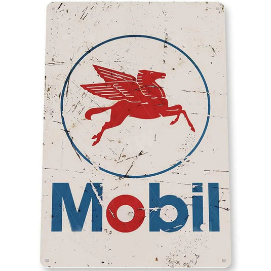 Vintage Mobil 1 Racing Motor Oil Rocket Oilzum Oil Gas Metal Tin Signs Wall Decor for Bars Garage Gas Oil Station Cafe Clubs Pub - Grand Goldman