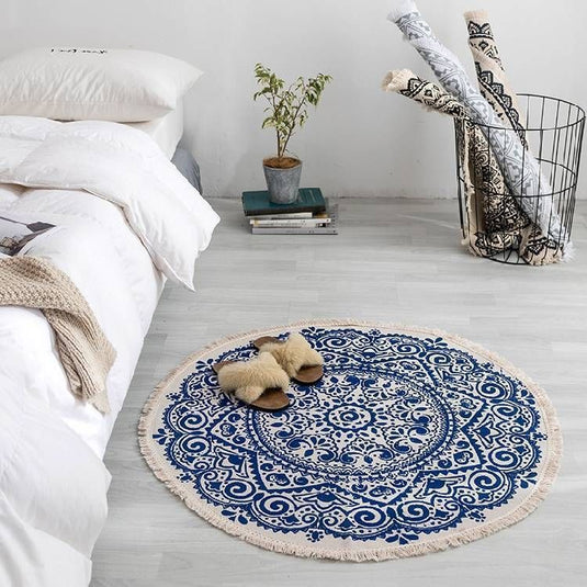 Vintage Plain Tapestry Handmade Carpet Bedroom Bedside - Grand Goldman