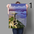 Vintage Promotional Poster World Travel Print Art Canvas Painting - Grand Goldman