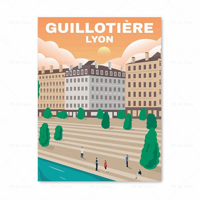 Vintage Travel Poster Canvas Painting Art Picture - Grand Goldman