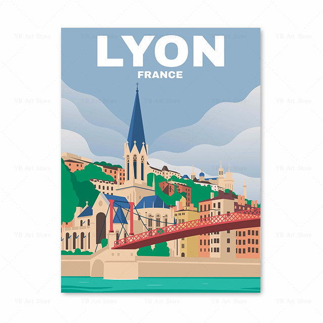 Vintage Travel Poster Canvas Painting Art Picture - Grand Goldman