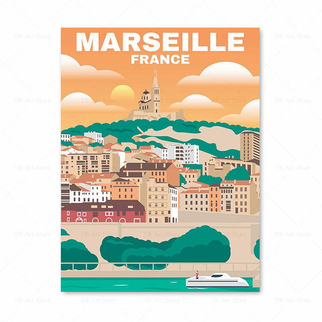 Vintage Travel Poster Canvas Painting Art Picture - Grand Goldman