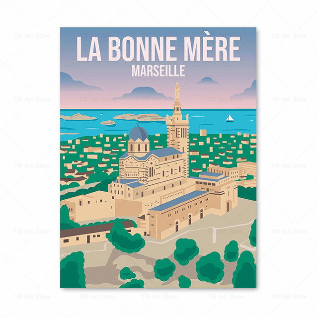 Vintage Travel Poster Canvas Painting Art Picture - Grand Goldman