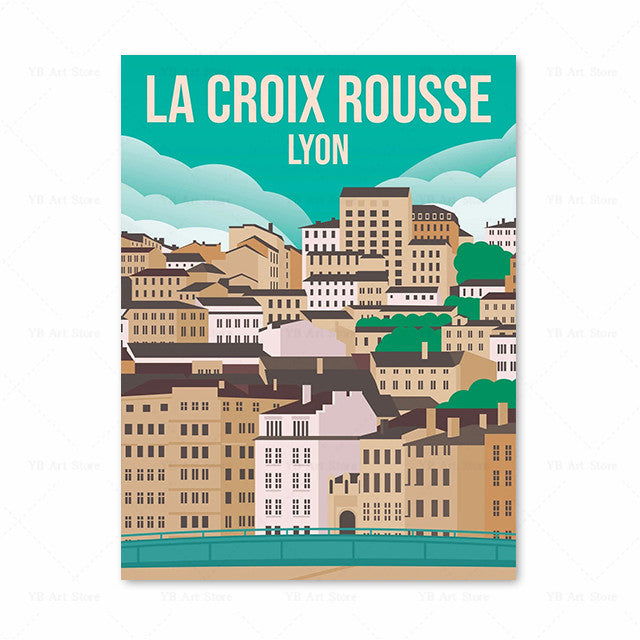 Vintage Travel Poster Canvas Painting Art Picture - Grand Goldman