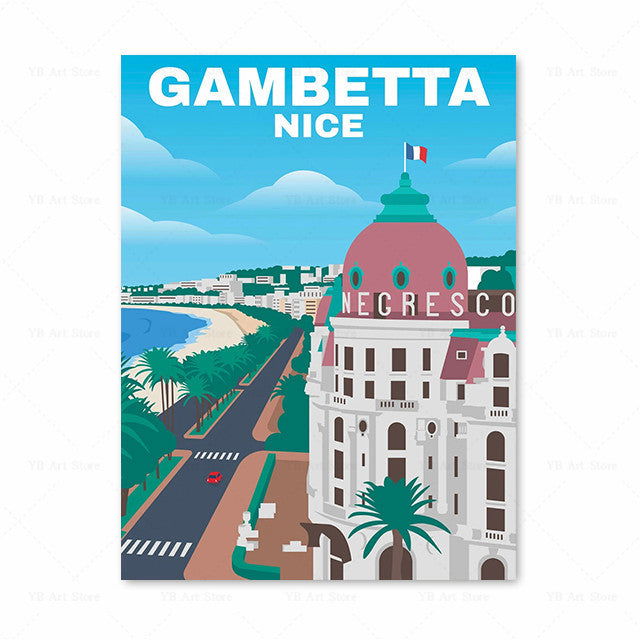 Vintage Travel Poster Canvas Painting Art Picture - Grand Goldman