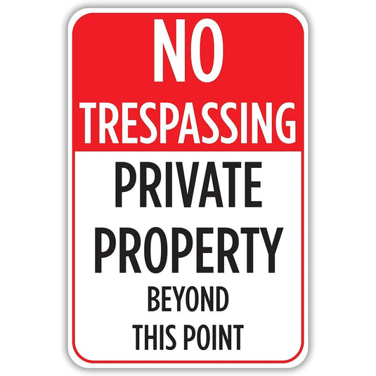 Vintage Warning Metal Tin Signs No Trespassing Posters Plate Wall Decor for Home Bars Garage Cafe Clubs Retro Poster Plaque - Grand Goldman