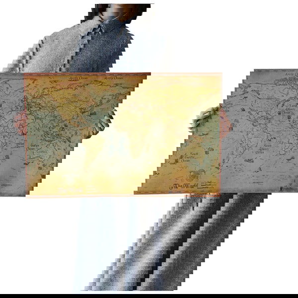 Vintage kraft paper poster map decorative painting - Grand Goldman