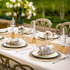 Vixdonos Taper Glass Candlestick Holders Tealight Candle Holders for Table Centerpieces, Wedding Decor and Dinner Party (3 Pcs, Amber) - Grand Goldman