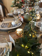 Volens Round Gold Votive Candle Holders, Mercury Glass Candle Holder Set of 12 - Grand Goldman