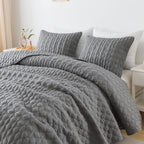 WDCOZY Oversized California Cal King Size Quilt Bedding Sets with Pillow Shams, Beige Tan Cream Lightweight Soft Bedspread Coverlet Bed Cover, All Season Spring Summer, 3 Pieces, 116x106 inches - Grand Goldman