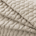 WDCOZY Oversized California Cal King Size Quilt Bedding Sets with Pillow Shams, Beige Tan Cream Lightweight Soft Bedspread Coverlet Bed Cover, All Season Spring Summer, 3 Pieces, 116x106 inches - Grand Goldman