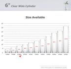 WGV Quality Thick Cylinder Vase, Width 6", Height 8", Clear Glass Container Terrarium Candle Holder for Wedding Centerpiece, Event, Home Decor, 1 Piece - Grand Goldman