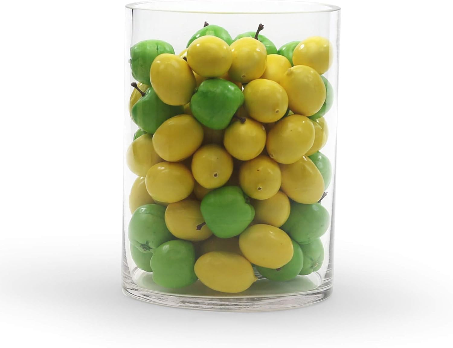 WGV Quality Thick Cylinder Vase, Width 6", Height 8", Clear Glass Container Terrarium Candle Holder for Wedding Centerpiece, Event, Home Decor, 1 Piece - Grand Goldman