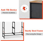 WLIVE 6 Drawer Dresser for Bedroom, Fabric Double Dresser, Storage Tower with Fabric Bins, Chest of Drawers for Closet, Living Room, Hallway, Rustic Brown Wood Grain Print - Grand Goldman