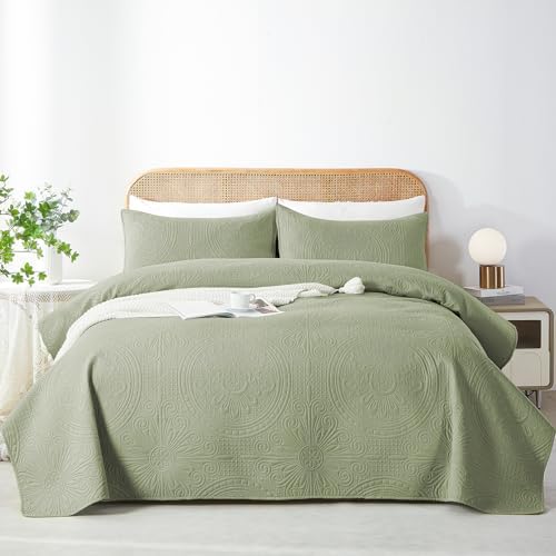 WURUIBO Black Full/Queen Quilt Bedding Set, 3 Pieces Lightweight Bedspreads with Pillow Shams, Microfiber Modern Thin Coverlet, Summer Quilted Comforter for All Season (1 Quilt, 2 Shams) - Grand Goldman